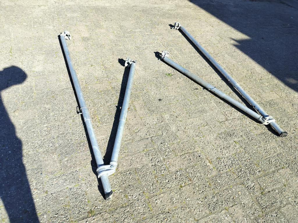 Custers stabilisator 2x verstelbaar steiger rolsteiger steun, Ophalen, Rolsteiger of Kamersteiger