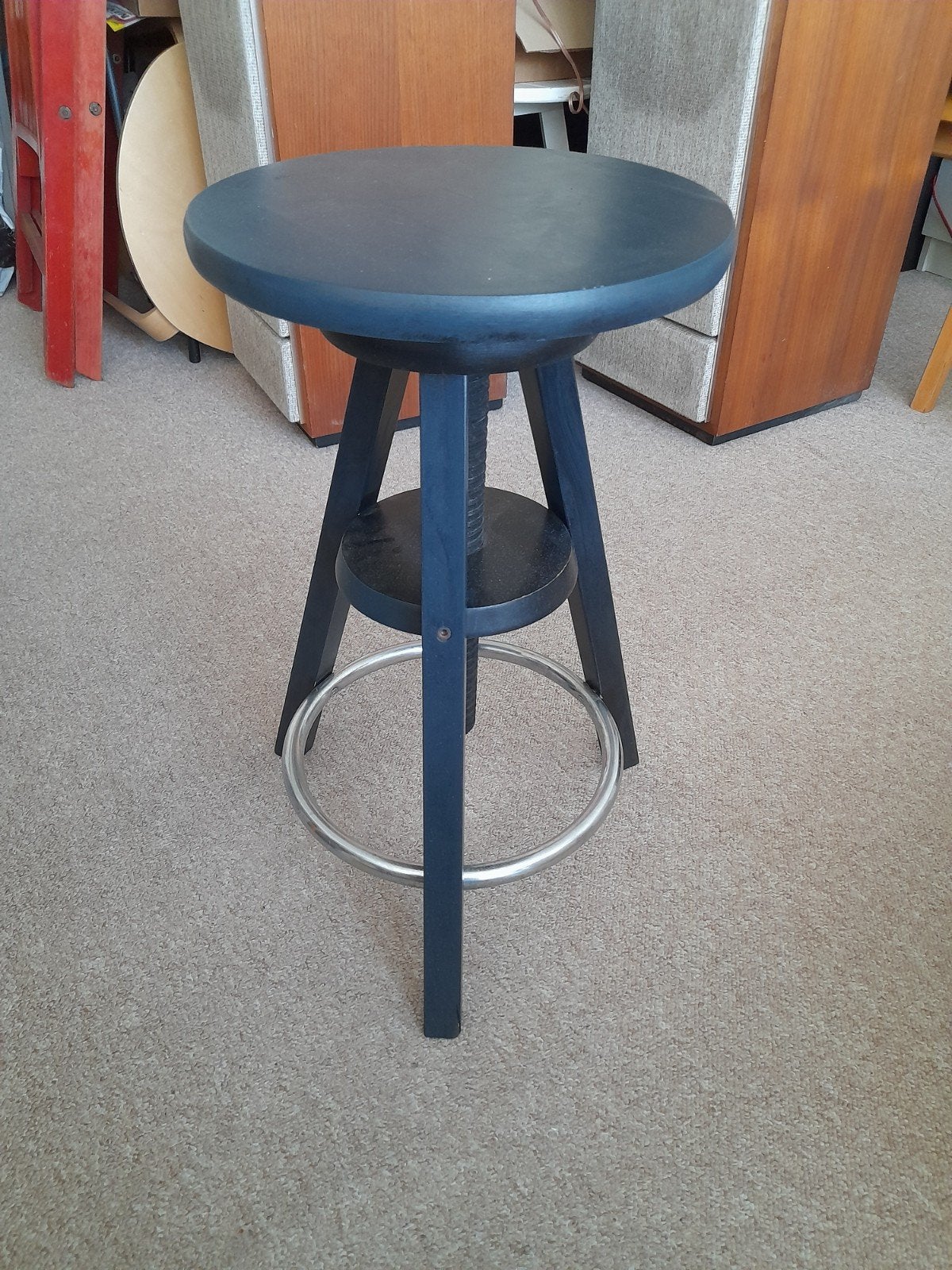 Pianokruk atelierkruk zwart hout Ikea - zeer nette staat, Ophalen, Zo goed als nieuw, Hout