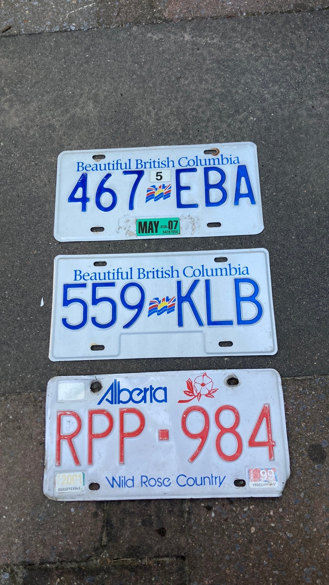 Canadese nummerplaten, Ophalen of Verzenden, Zo goed als nieuw