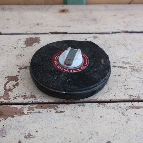 Meetlint MABO Skinover 418 zwart 20 meter oprolbaar, Ophalen of Verzenden, Gebruikt, Afstand