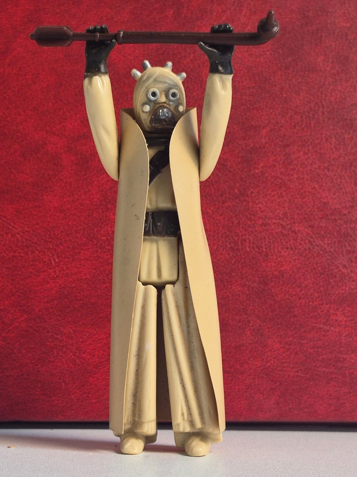 Vintage Star Wars Tusken Raider actiefiguur met wapen, Ophalen of Verzenden, Zo goed als nieuw, Actiefiguurtje
