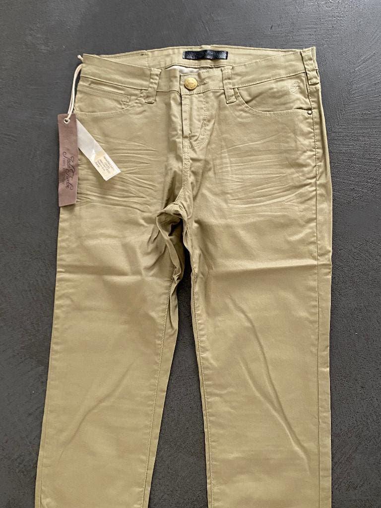 G589 Nieuw: broek mt. 28=S Jade spijkerbroek jeans beige, Jade Twelve, Overige kleuren, Nieuw, Ophalen of Verzenden