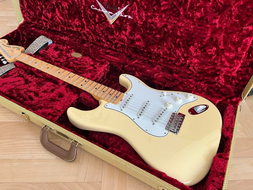Fender Custom Shop USA Yngwie Malmsteen 2020, vintage white, Ophalen, Zo goed als nieuw, Solid body, Fender