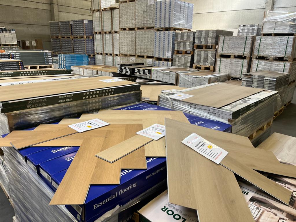 Stockverkoop PVC vloer >20.000m2, 75 m² of meer, Ophalen of Verzenden, Zo goed als nieuw, PVC