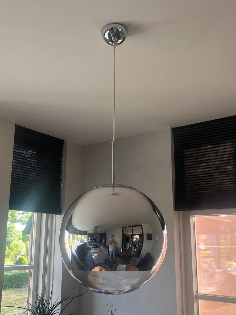 Tom Dixon Mirror Ball Silver Ø40 – 100% origineel, Huis en Inrichting, Ophalen, Overige materialen, Gebruikt, Vitra, design, cassina, Louis Poulsen, Vintage, tafellamp,