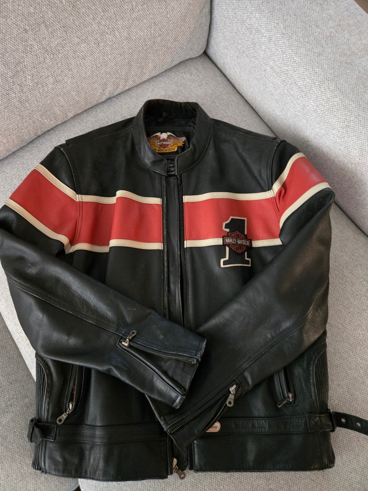 Harley Davidson leren jack, Ophalen, Tweedehands, Jas | leer