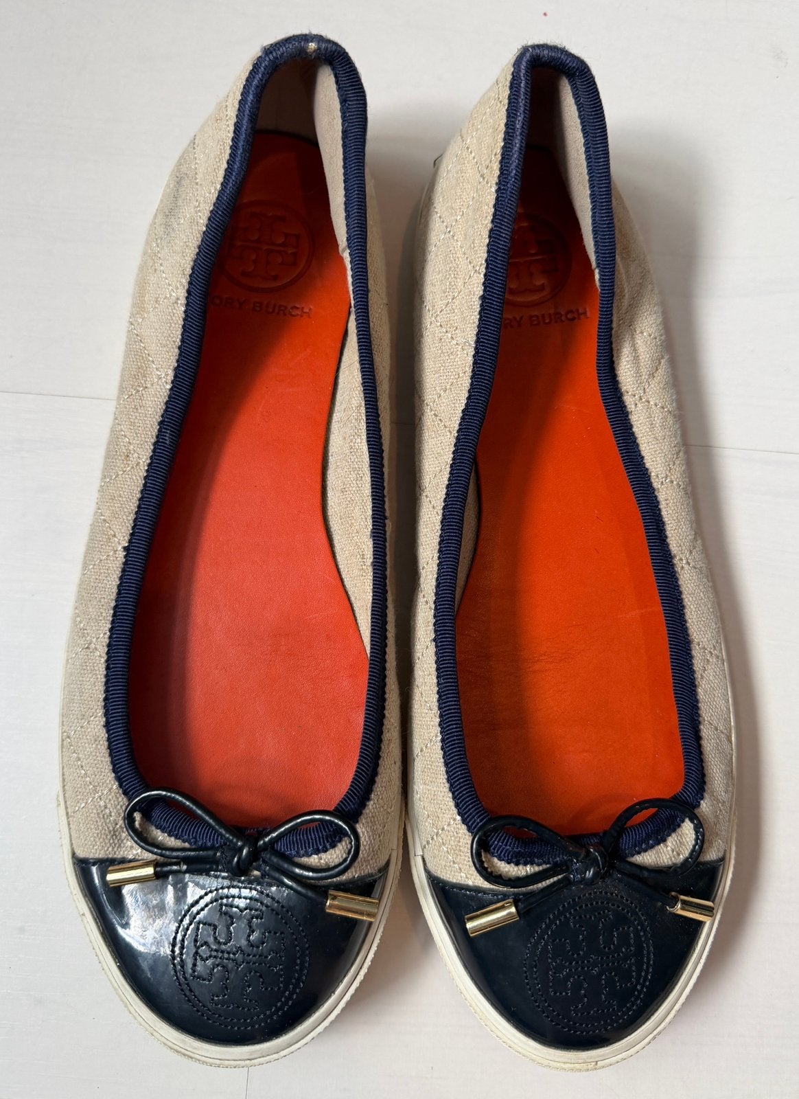 Tory Burch flats maat 37.5-38, Kleding | Dames, Schoenen, Ophalen of Verzenden, Zo goed als nieuw, Sneakers of Gympen