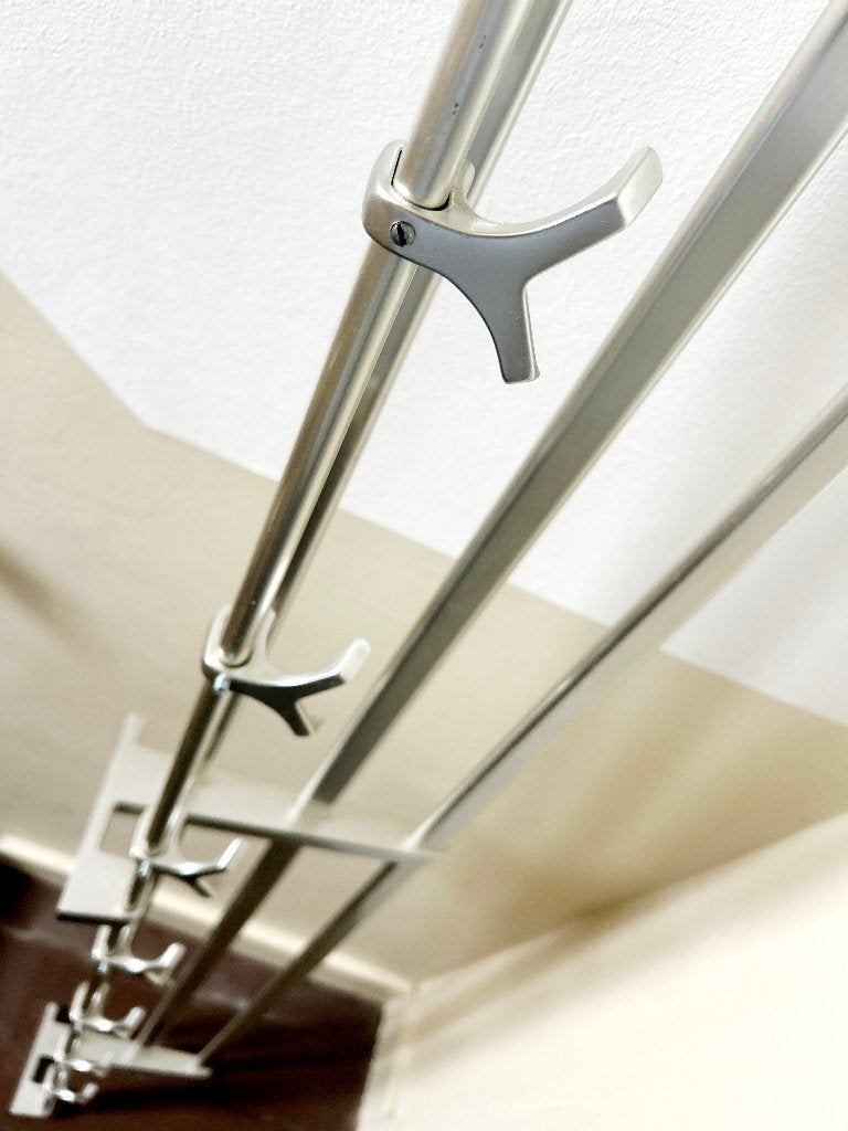 Design wandkapstok Hermeta Gardelux / 2 meter / 8 haken, Gebruikt, Minder dan 100 cm, Metaal, Ophalen
