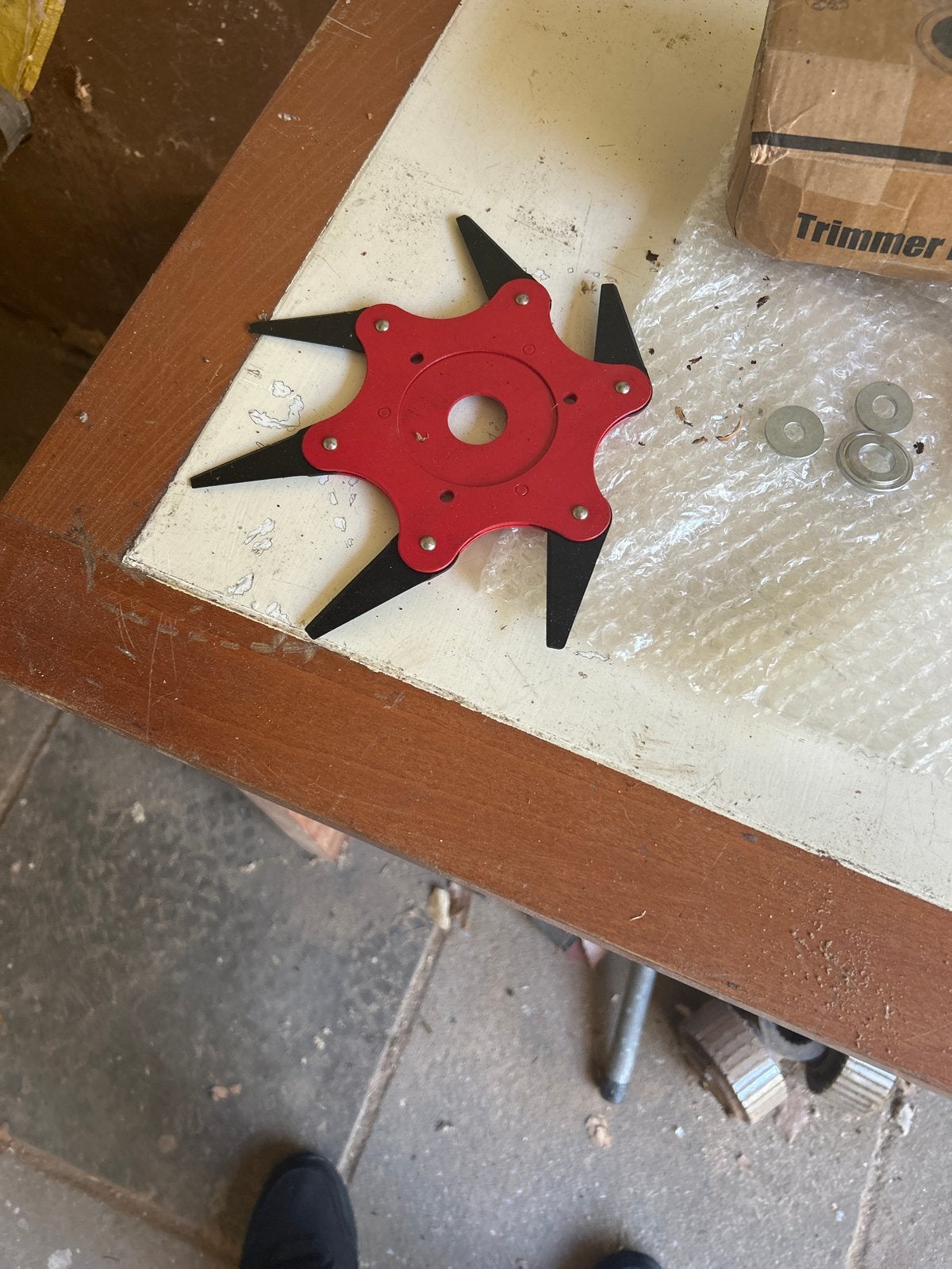 Trimmerkop met ketting en maaiblad voor bosmaaier, Benzine, Trimmer Head, Nieuw, Ophalen of Verzenden