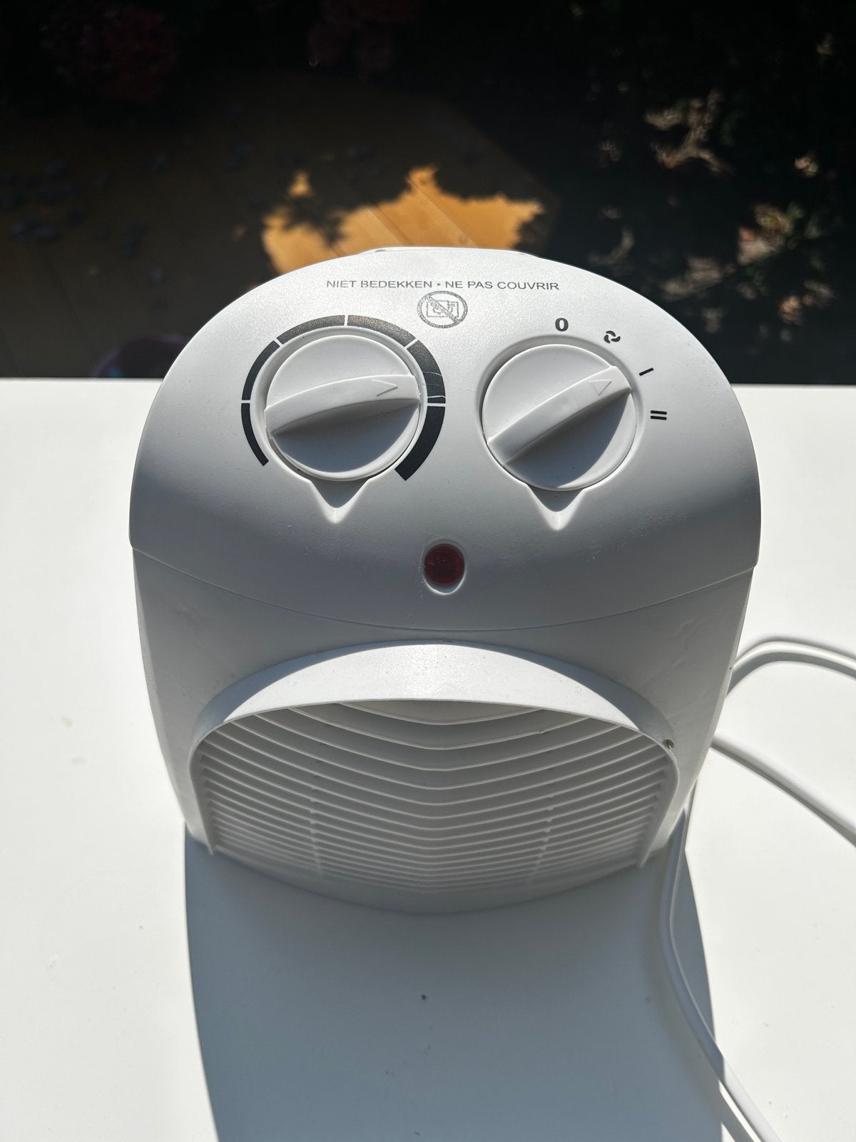 Compacte elektrische kachel/ventilator, Ophalen of Verzenden, Gebruikt, Overige