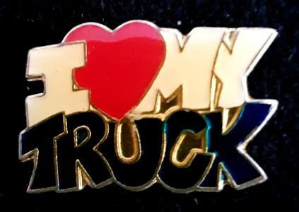 I love my Truck pin, Verzenden, Nieuw, Transport, Speldje of Pin