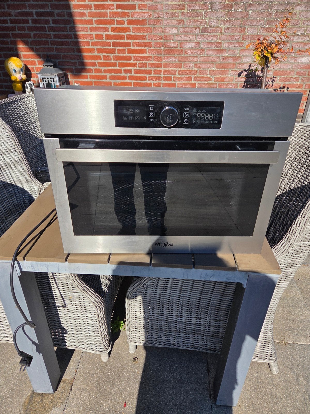 Whirlpool AMW 9605/IX Inbouw Combimagnetron, Witgoed en Apparatuur, Combimagnetron, Gebruikt, 60 cm of meer, Grill