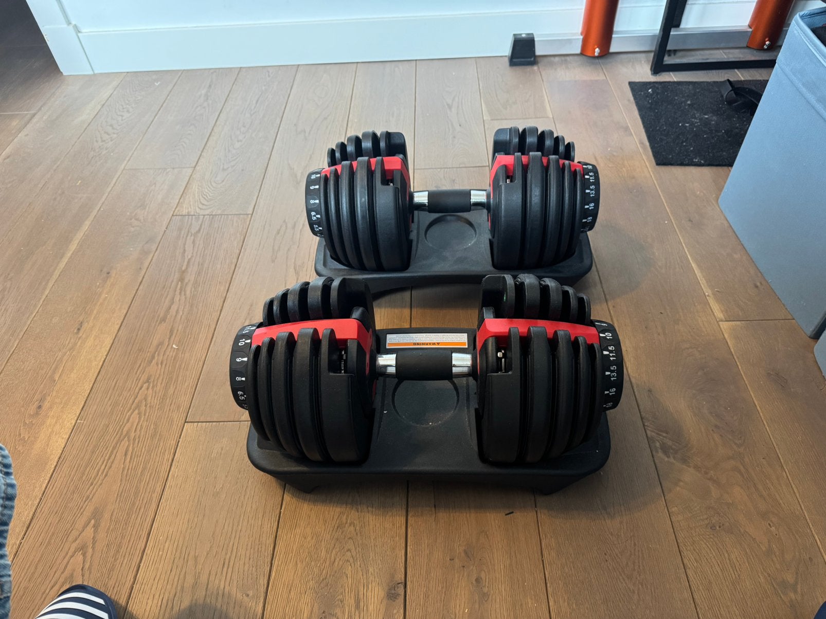 Dumbbells verstelbaar 24kg per DB