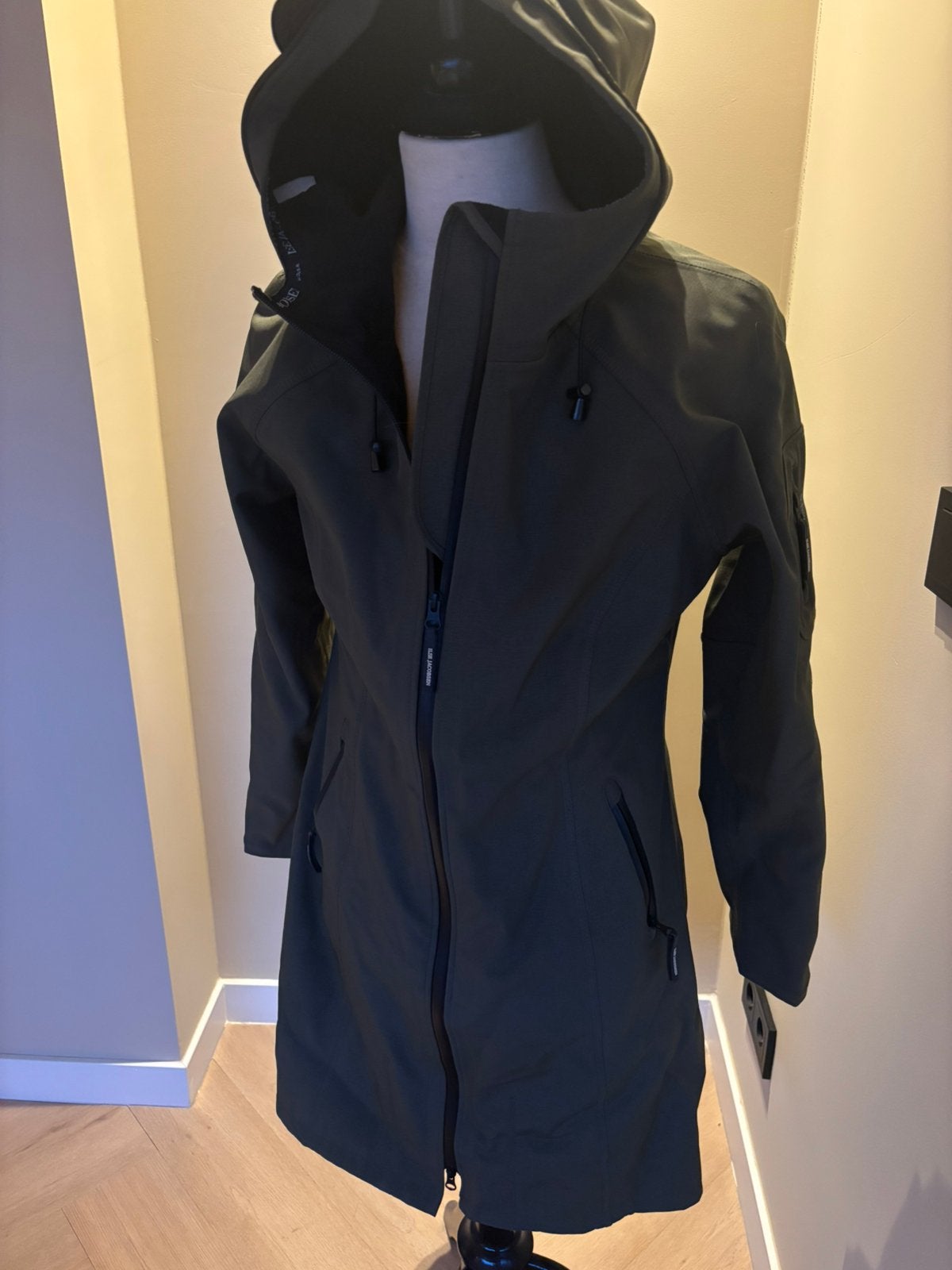 Ilse Jacobsen gevoerd Raincoat, Verzenden, Zo goed als nieuw, Groen