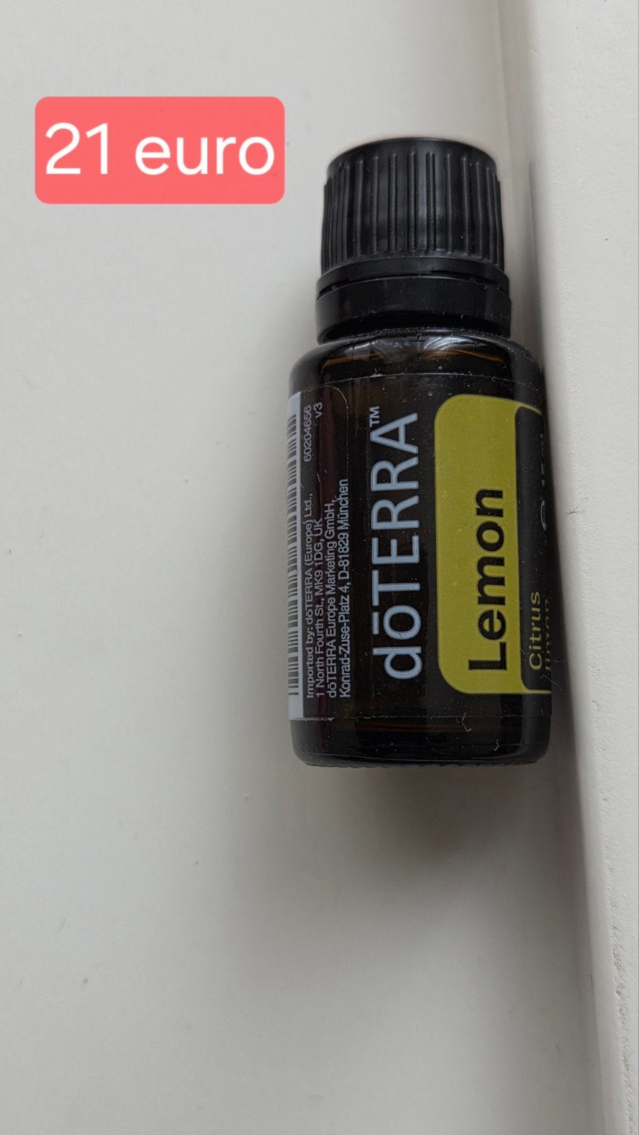 Nieuwe Doterra Citroen Olie - Fris & Veelzijdig (EXP 11/2030, Ophalen of Verzenden, Nieuw, Bodylotion, Crème of Olie