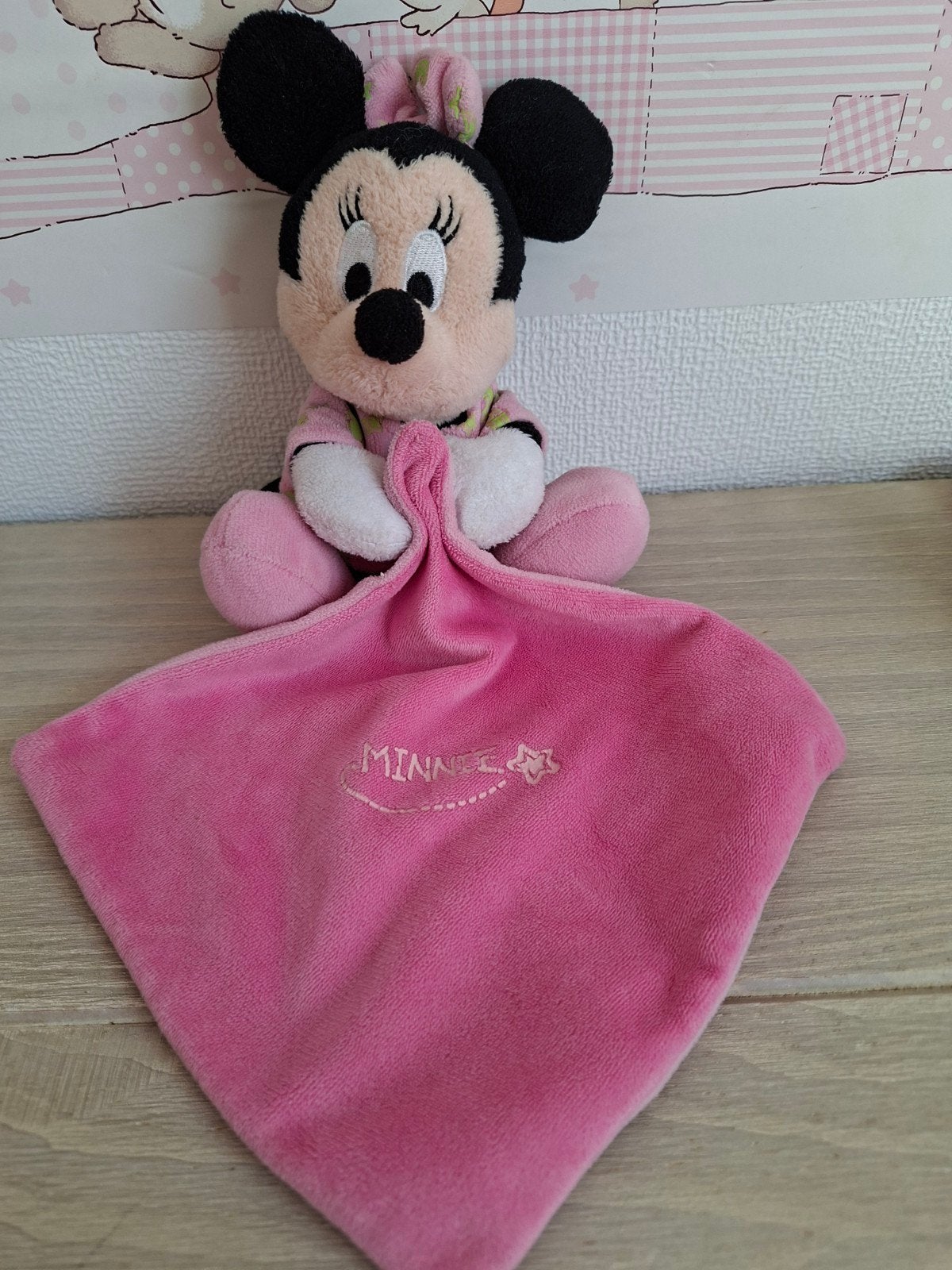 Knuffeldoekje Minnie Mouse - Zacht en Roze, Disney, Disney, Ophalen of Verzenden, Zo goed als nieuw