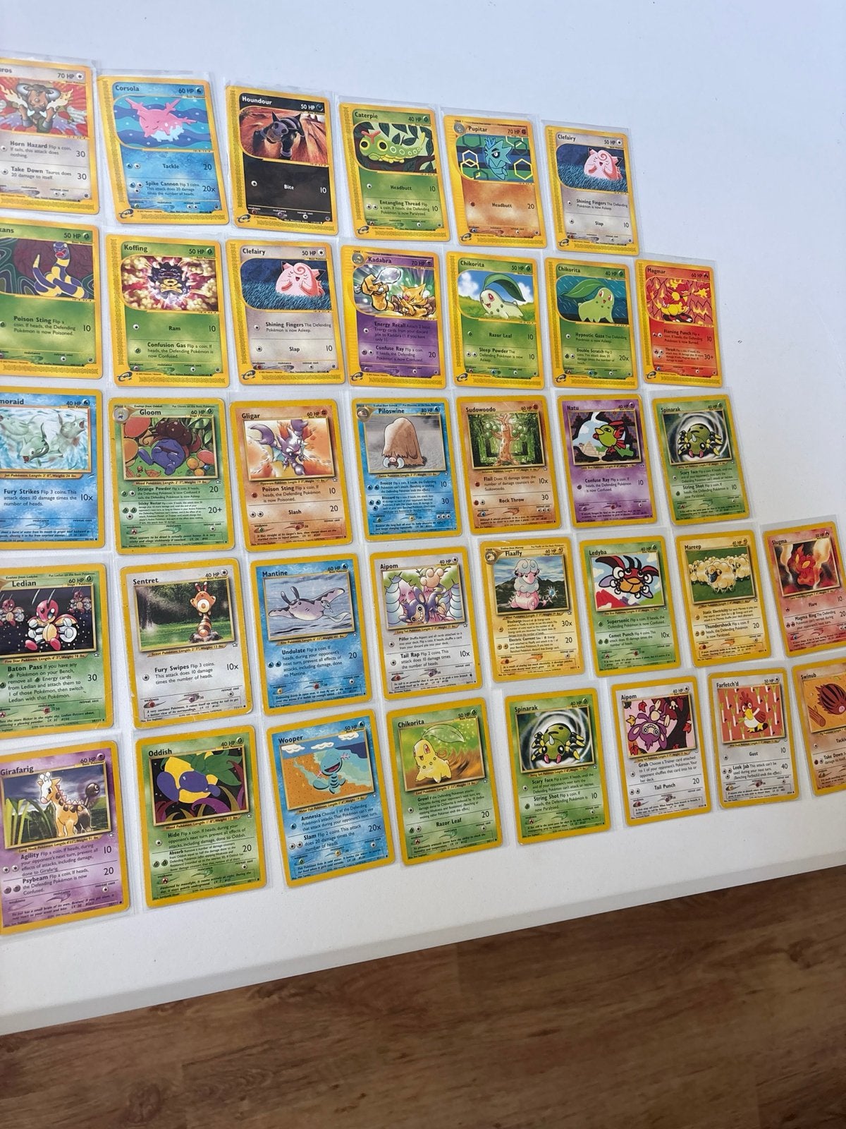 36 Vintage Pokémon Kaarten WotC Neo & e-Reader (2000-2002), Ophalen of Verzenden, Gebruikt, Meerdere kaarten