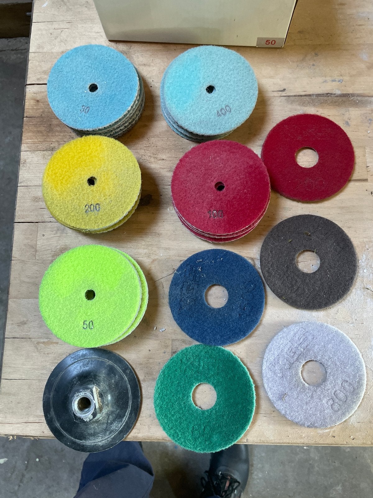 Diverse slijpschijven voor handslijpmachine, Ophalen of Verzenden, Gebruikt, Haakse handslijpmachine