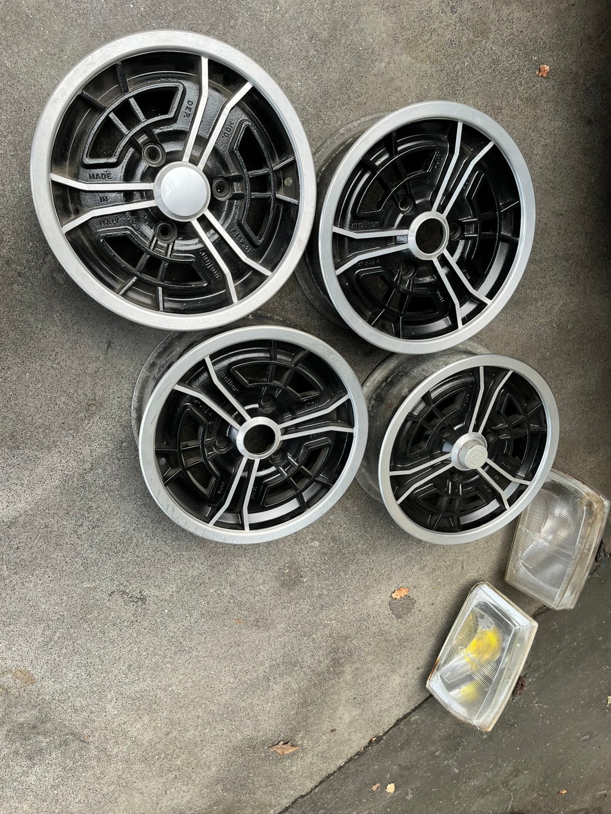 4 aluminium velgen peugeot 304 , 14 inch, Ophalen of Verzenden, Gebruikt