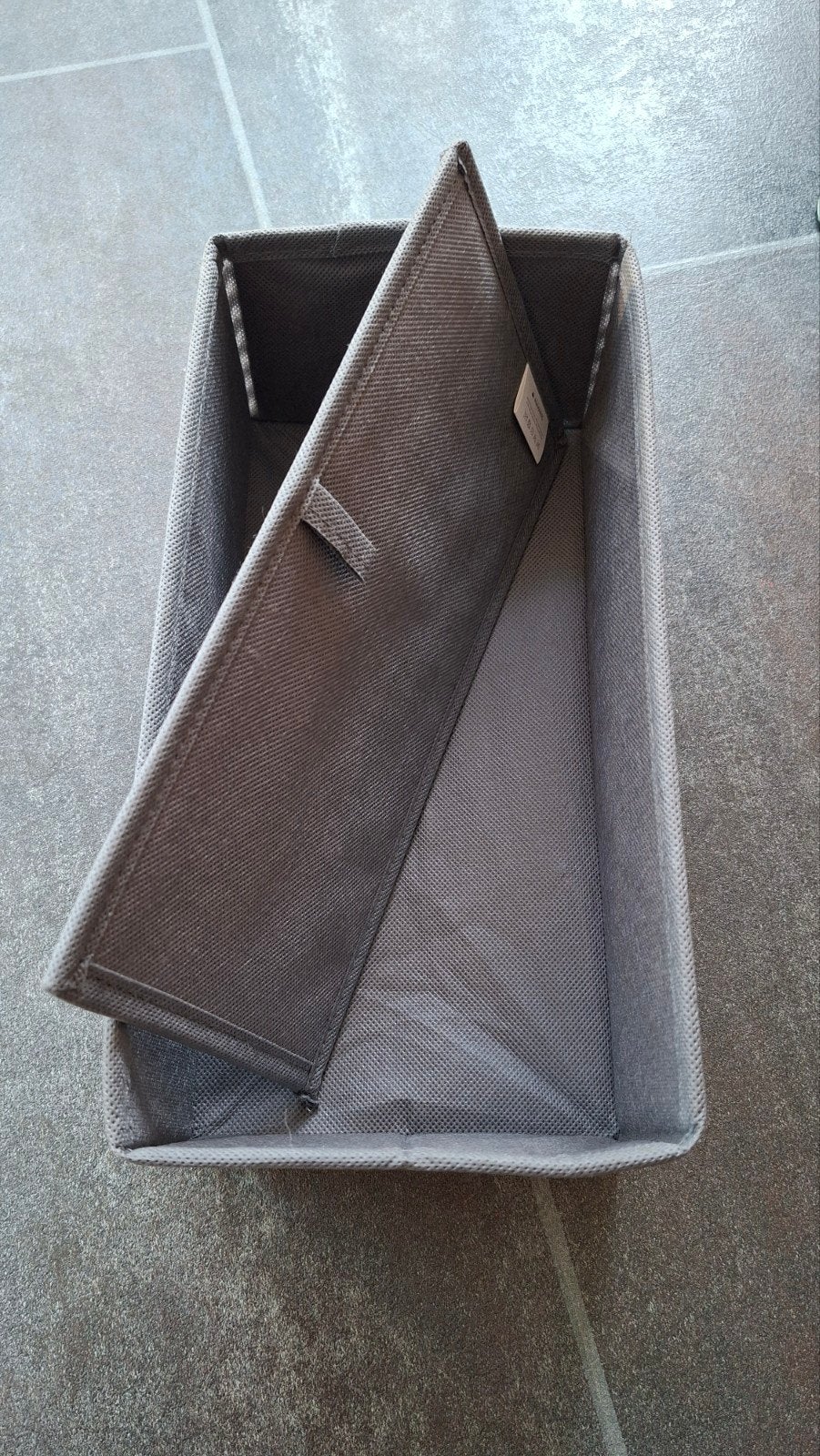 Novaris stoffen opbergboxen set van 4 opvouwbare opbergmande, Mand, Textiel, Rond, Nieuw