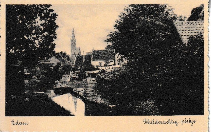 EDAM - SCHILDERACHTIG PLEKJE, Ophalen of Verzenden, 1920 tot 1940, Ongelopen, Noord-Holland
