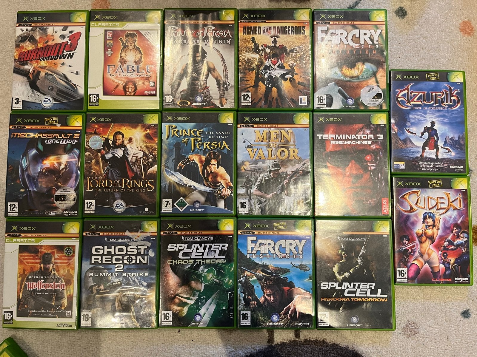 Xbox Original Games - 10€/stuk. Collectie, Avontuur en Actie, Gebruikt, 1 speler, Eén computer
