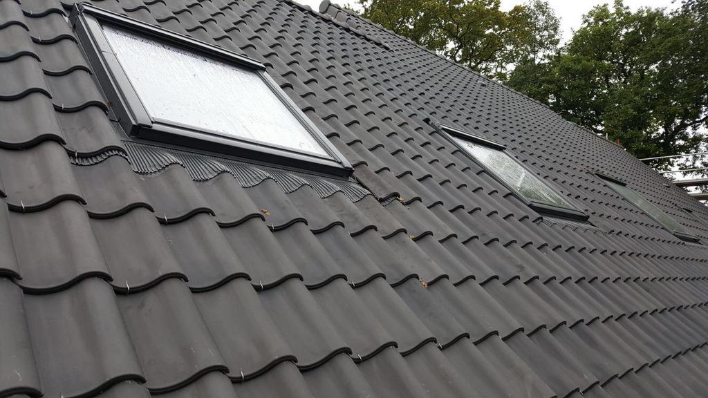 Koramic OVH blauw gesmoorde dakpannen (ca. 450 stuks), Ophalen, Steen of Klei, Blauw, Zo goed als nieuw