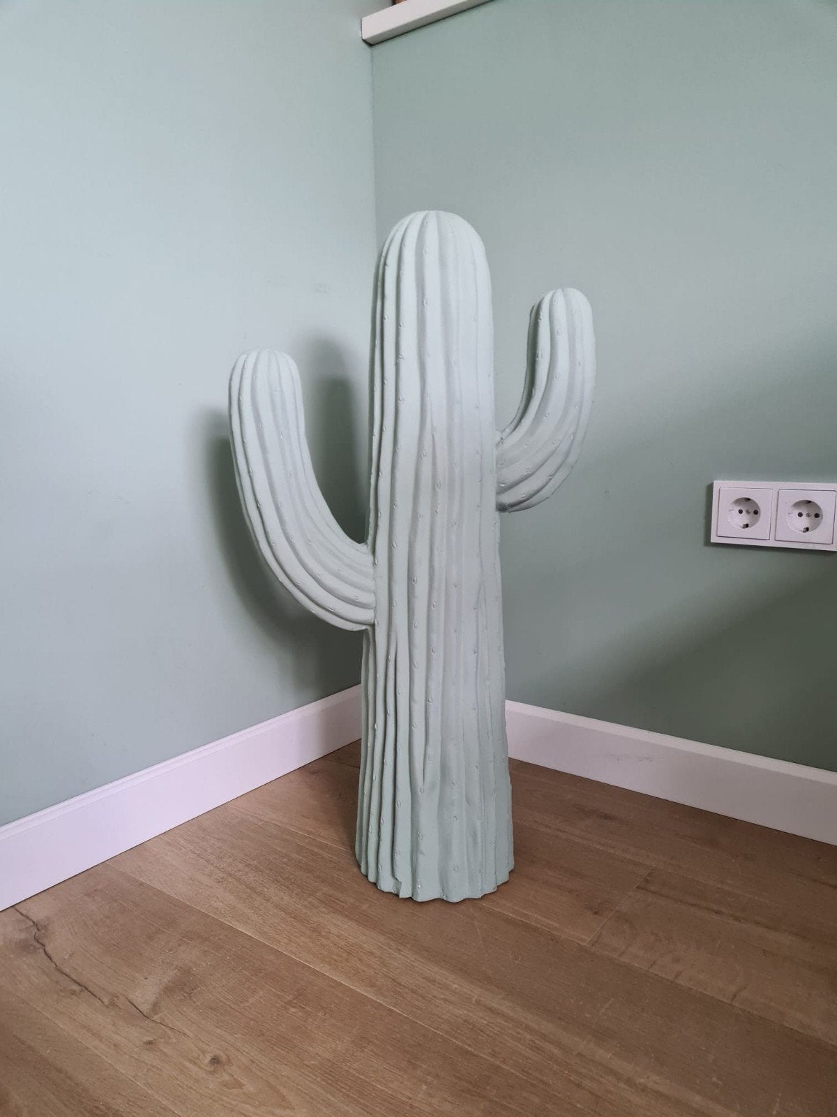 Grote decoratieve cactus, mintgroen, Ophalen, Groen, Overige materialen, Zo goed als nieuw