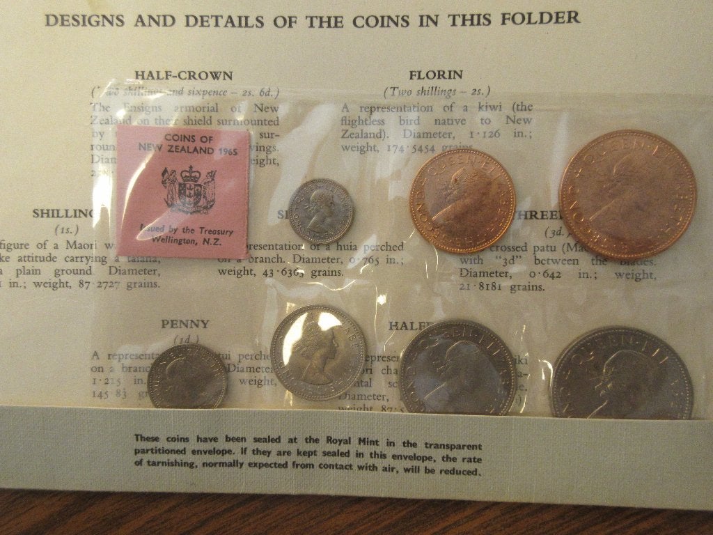 setje munten 1965 New-Zealand, Verzenden, Noord-Amerika, Setje