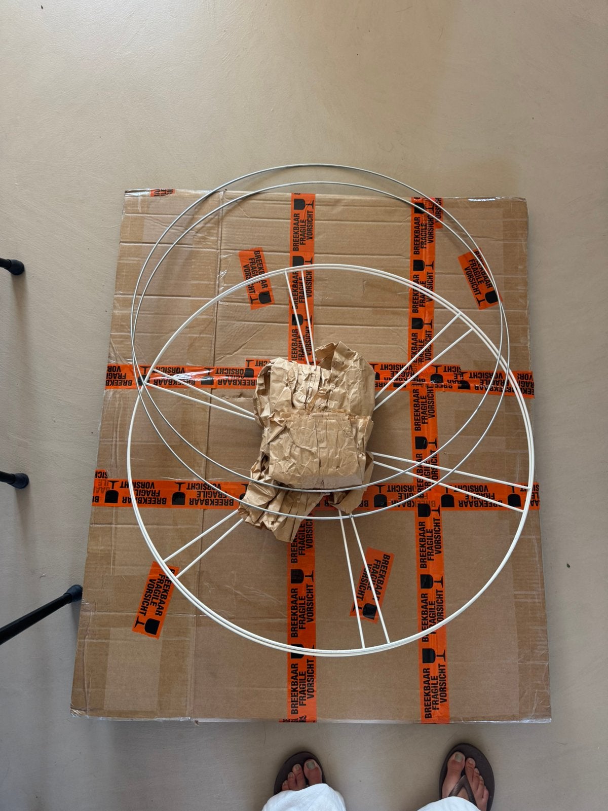 Lampenkap ringen set 70cm, Huis en Inrichting, Lampen | Lampenkappen, Wit, Rond, Nieuw, Ophalen