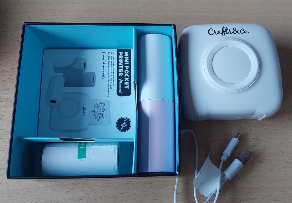 Crafts en Co mini pocket printer met stickers, Computers en Software, Pocketprinters, Ophalen of Verzenden, Zo goed als nieuw