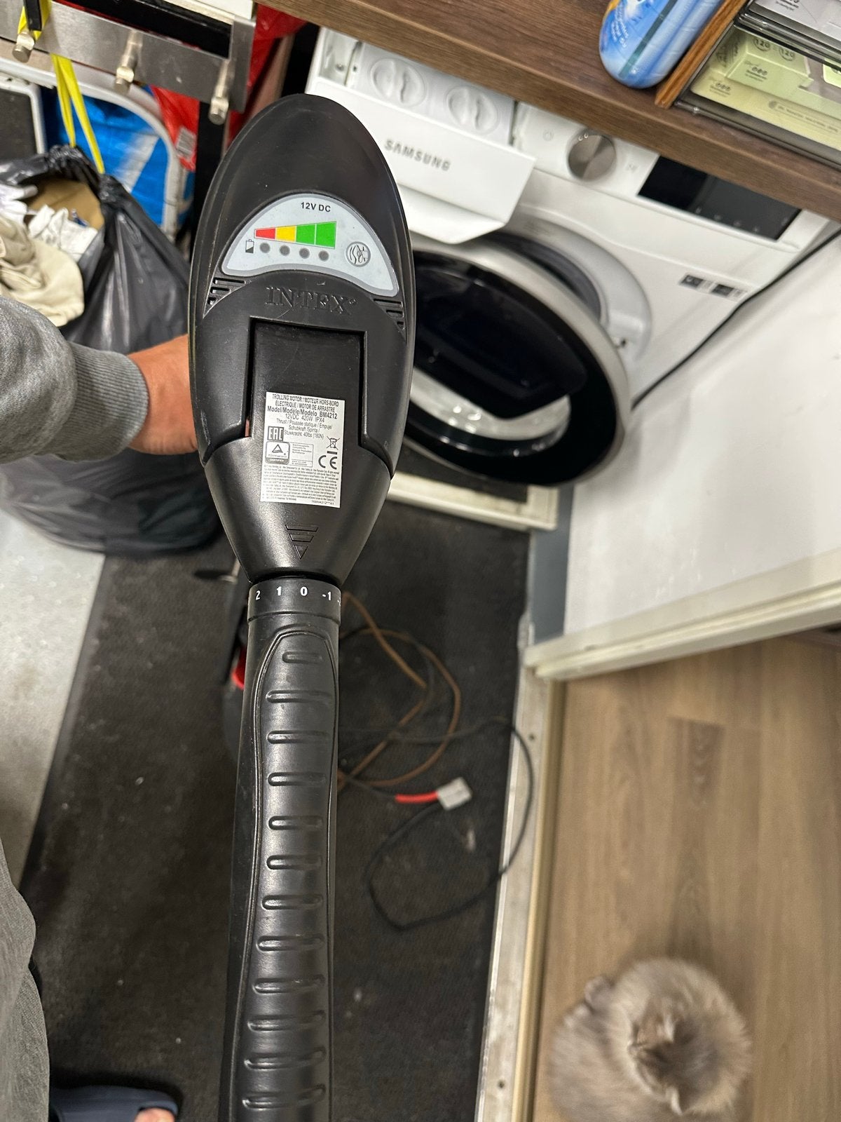 Intex Trolling Motor BM4212 - Gebruikte Elektrische Buitenbo, Watersport en Boten, Ophalen of Verzenden, Gebruikt, Motor en Techniek