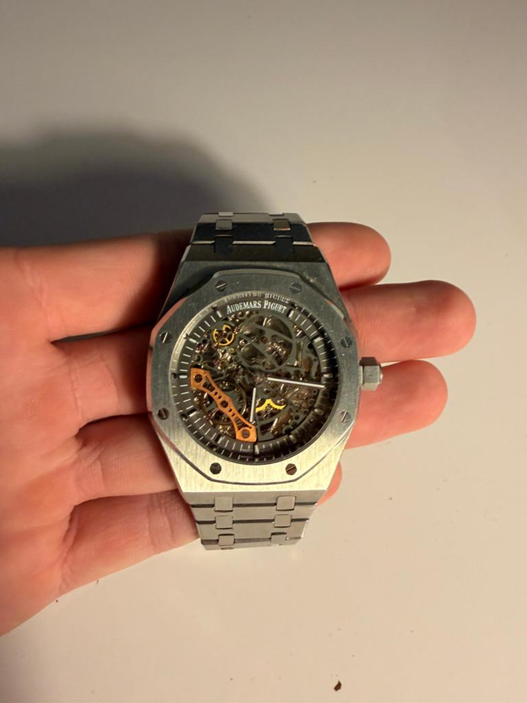Ap skeleton (audemars piguet), Sieraden, Tassen en Uiterlijk, Horloges | Heren, Zo goed als nieuw, Polshorloge, Overige merken