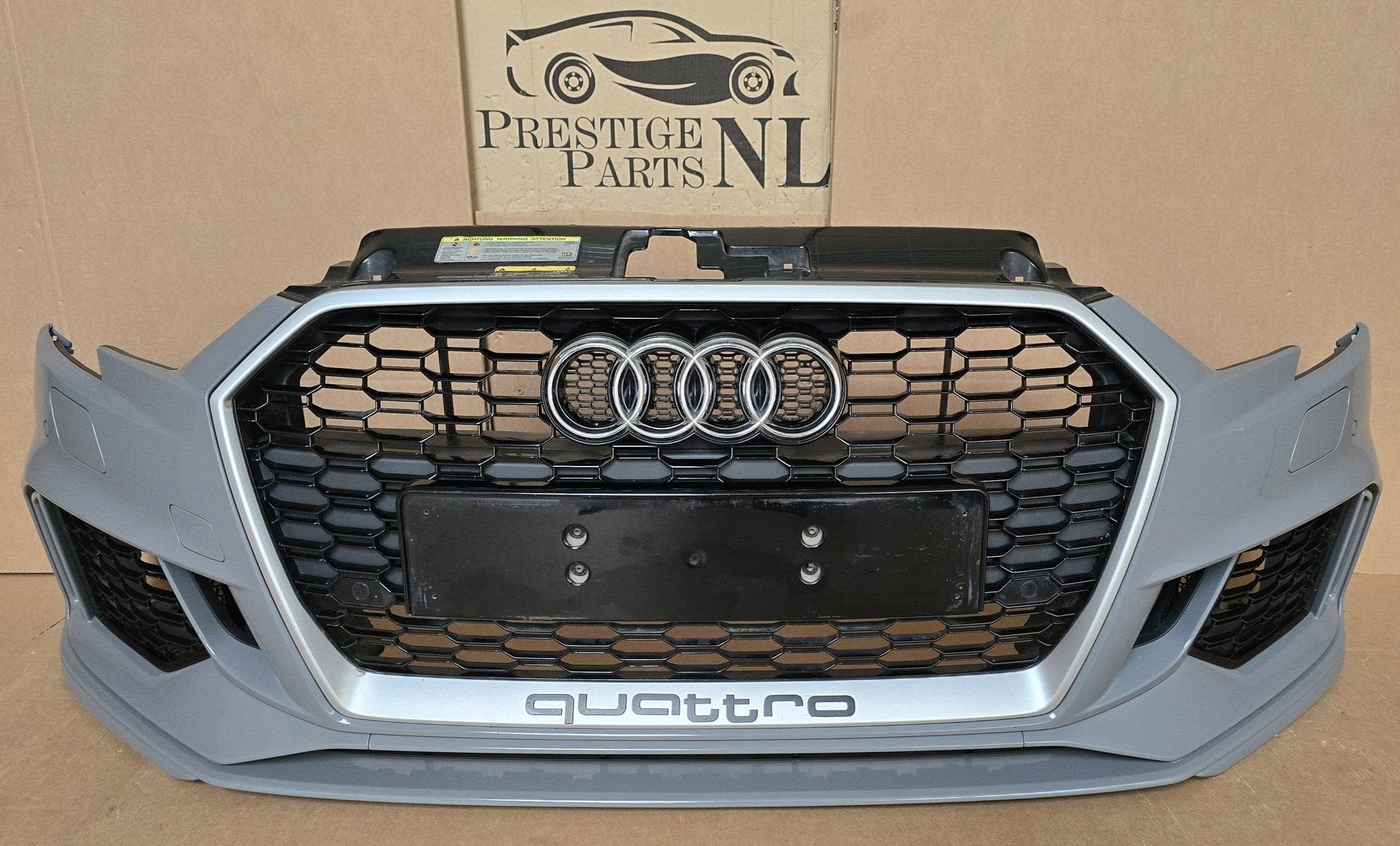 Voorbumper Audi A3 8V Facelift RS3 Limousine Sedan COMPLEET, Gebruikt, -, Voor, Ophalen of Verzenden