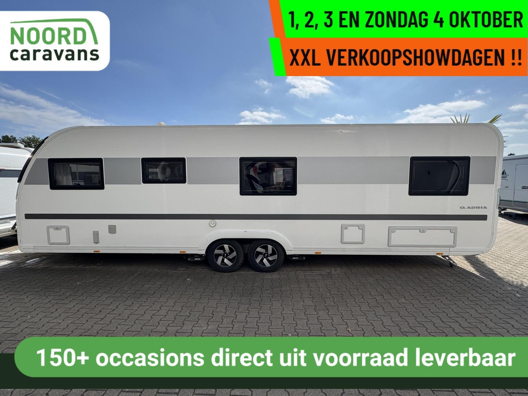 Adria ALPINA - XXL VERKOOPSHOW 1,2,3 & 4 OKT. 10-17 UUR, Caravans en Kamperen, Rondzit, Bedrijf, Adria, Meer dan 6