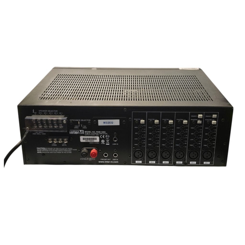 INTER-M PAM-120 Mixer/Versterker Black | Nette Staat, Flex Ltd., Gebruikt, https://flex.com/contact-us, Nobelstraat 10, 5807 GA Oostrum LB, Limburg, Nederland