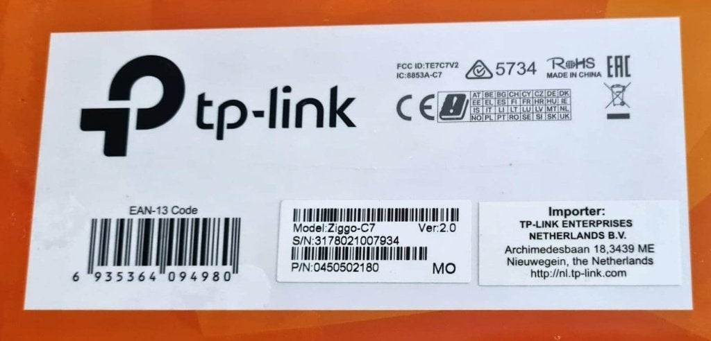 Wifi Booster TP-Link, Ophalen of Verzenden, Nieuw, Ziggo