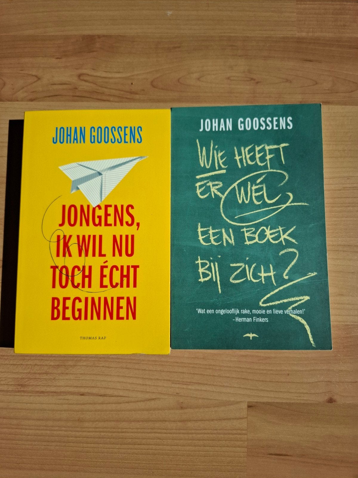 Johan Goossens : Jongens, ik wil nu toch echt beginnen, Ophalen of Verzenden, Zo goed als nieuw, Johan Goossens, Nederland