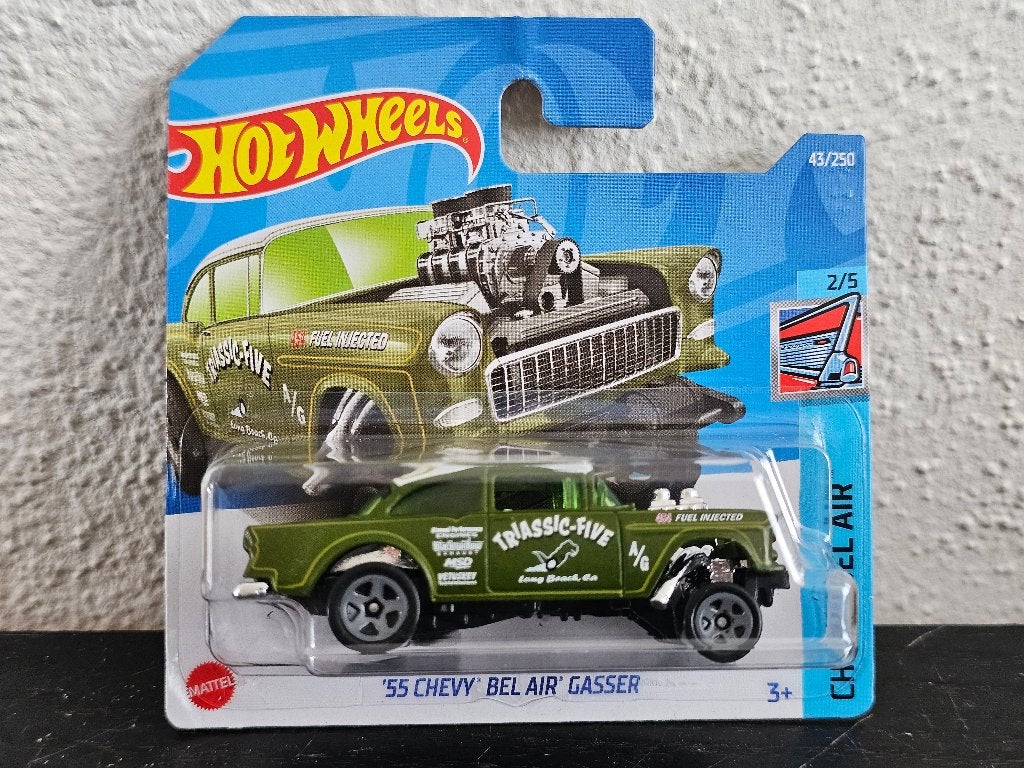 Hot Wheels Chevy Bel Air Gasser HotWheels Groen, Overige merken, 1:50 of kleiner, Auto, Verzenden