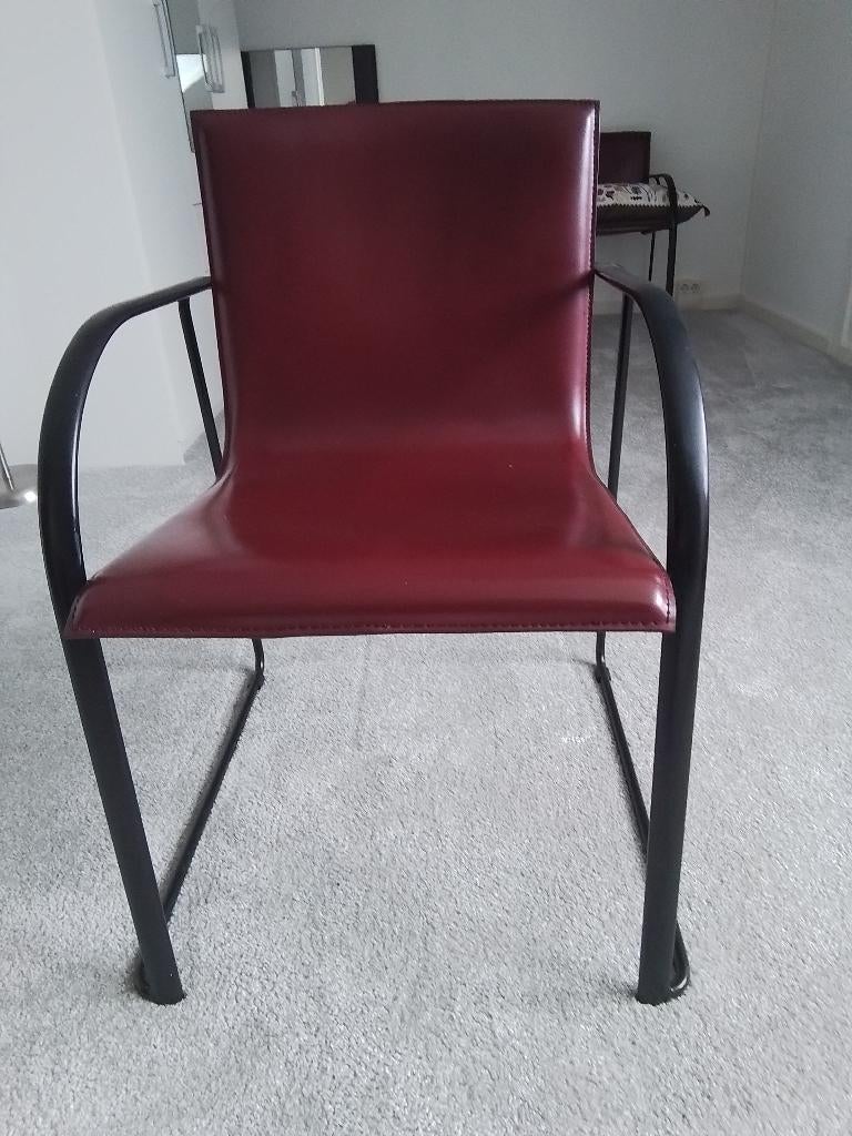 Eetkamerstoelen, Ophalen, Zo goed als nieuw, Vier, Leer