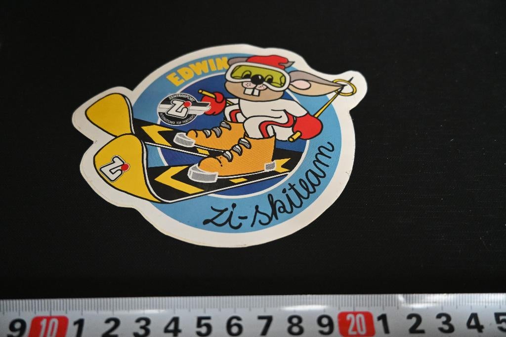 sticker EDWIN Zi - Skiteam, Ophalen, Zo goed als nieuw