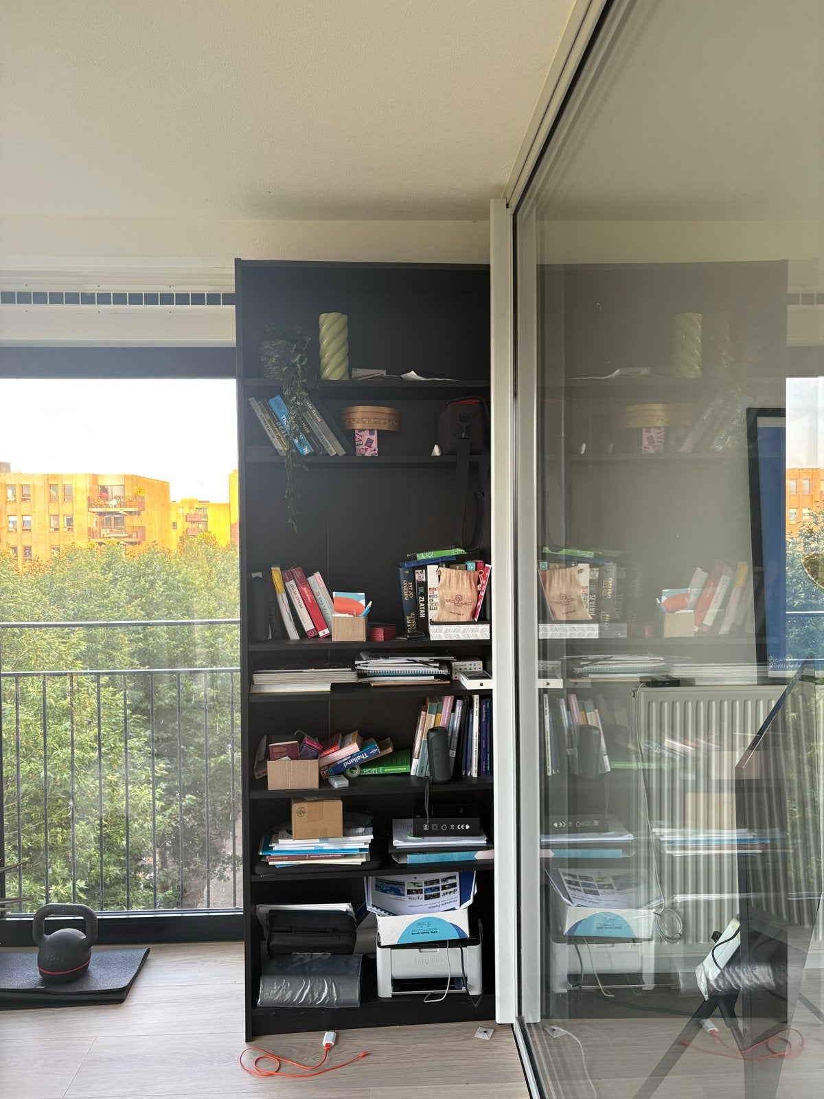 IKEA BILLY boekenkast – zwartbruin – 80  28  202 cm, Ophalen, Met plank(en), Minder dan 50 cm, Gebruikt