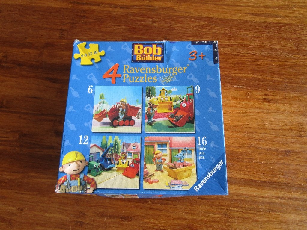 Ravensburger Bob de Bouwer Puzzel Set – 4 Puzzels, 3+, Kinderen en Baby's, Speelgoed | Kinderpuzzels, Ophalen of Verzenden, 10 tot 50 stukjes