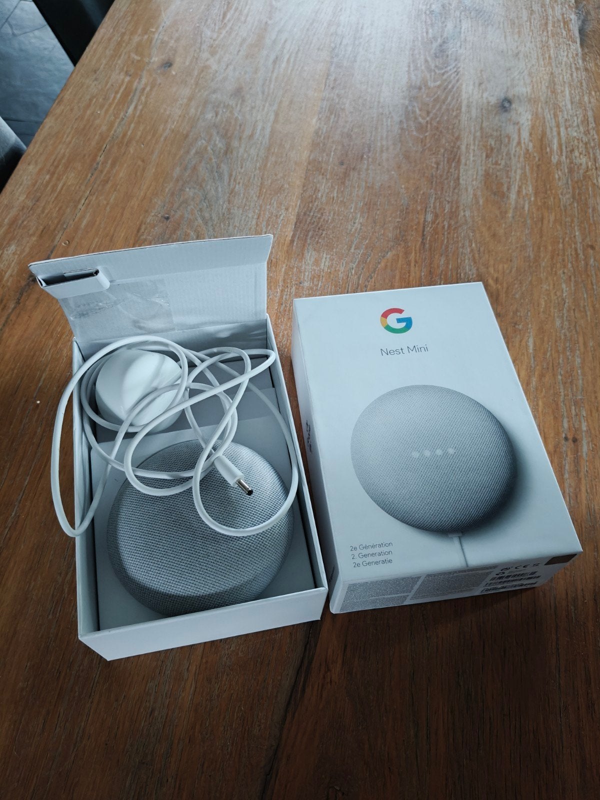 Google Nest Mini (2e generatie) - Slimme speaker, Slimme speaker, Google, Ophalen of Verzenden, Zo goed als nieuw