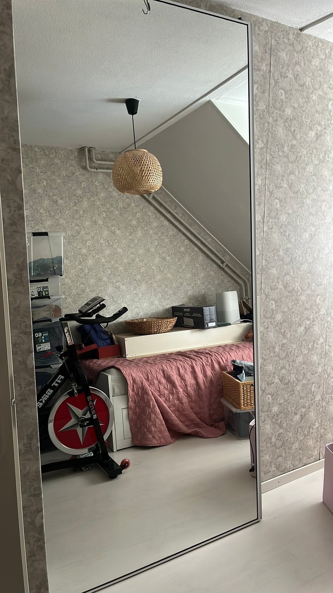 Grote spiegel, Huis en Inrichting, Woonaccessoires | Spiegels, Ophalen, Minder dan 50 cm, Zo goed als nieuw, Minder dan 100 cm