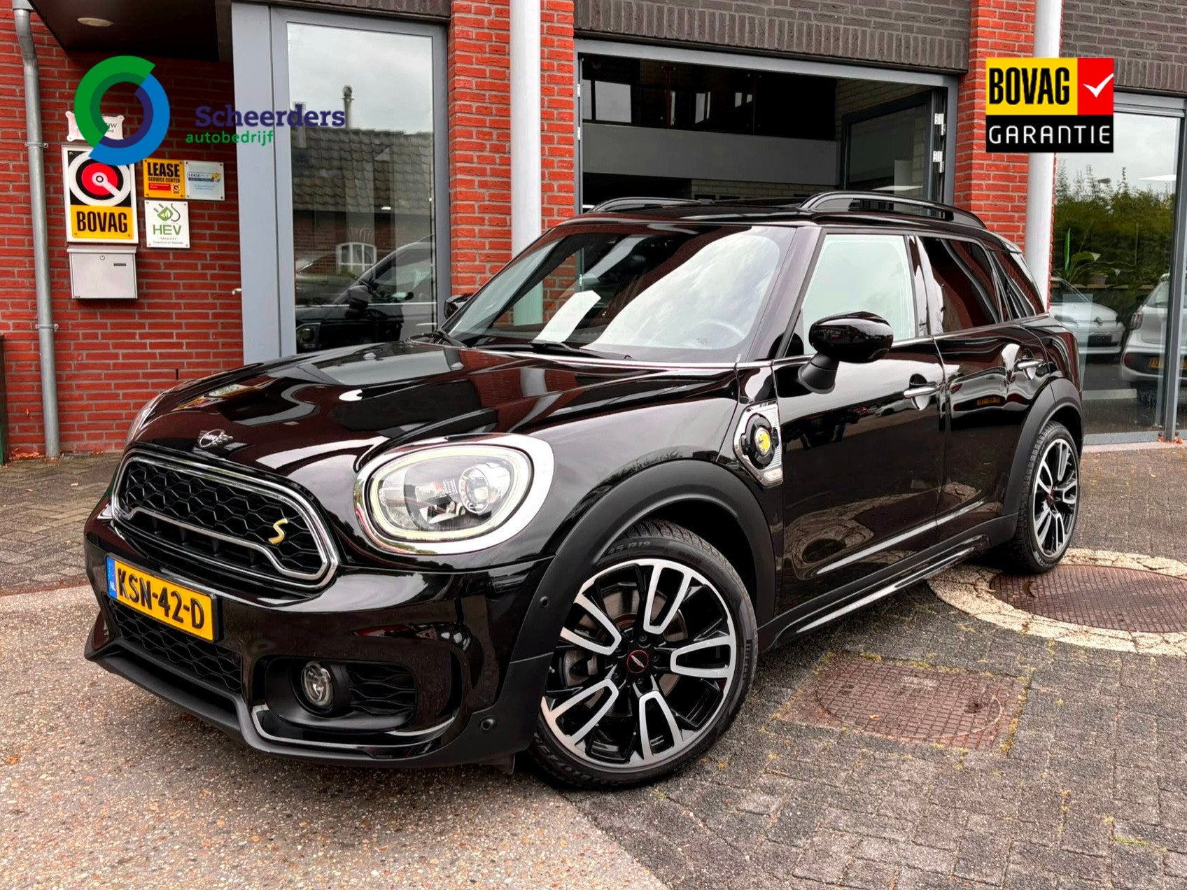 MINI Countryman 1.5 Cooper S E ALL4 Chili,Panodak,1 jaar bov, Auto's, Mini, 12 maanden, Gebruikt, Euro 6, Zwart