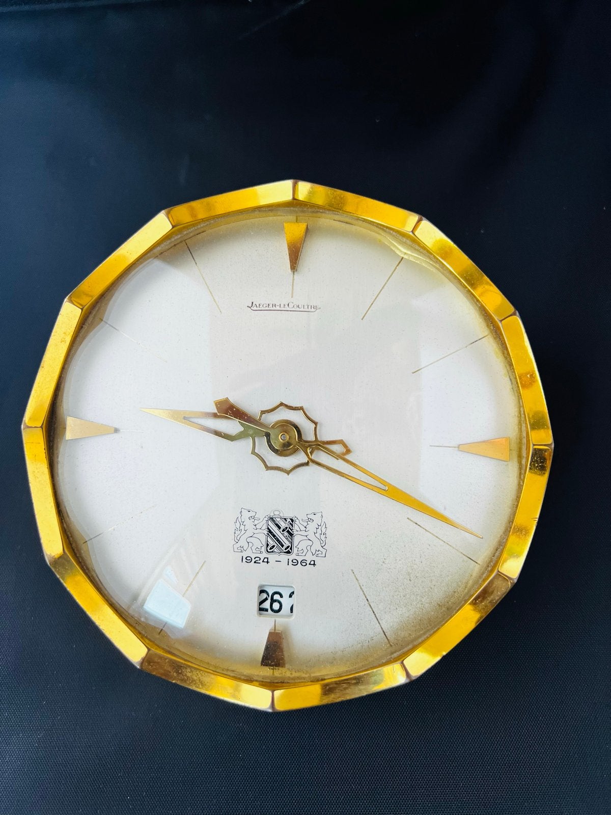 Werkende Vintage Jaeger-LeCoultre Tafelklok 1924-1964, Ophalen of Verzenden