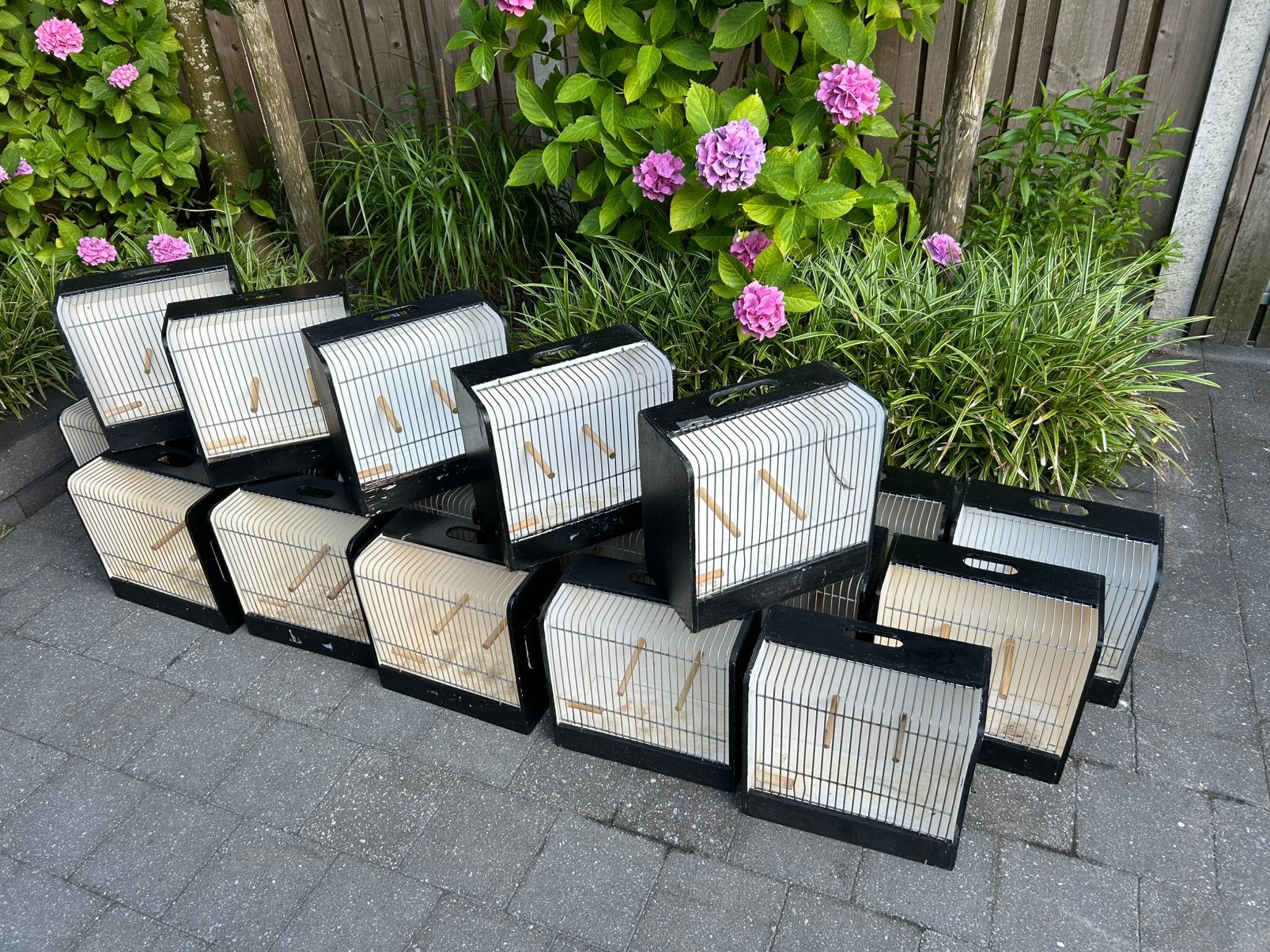 TT kooien universeel 32 cm, Ophalen, Gebruikt, Hout, Vogelkooi