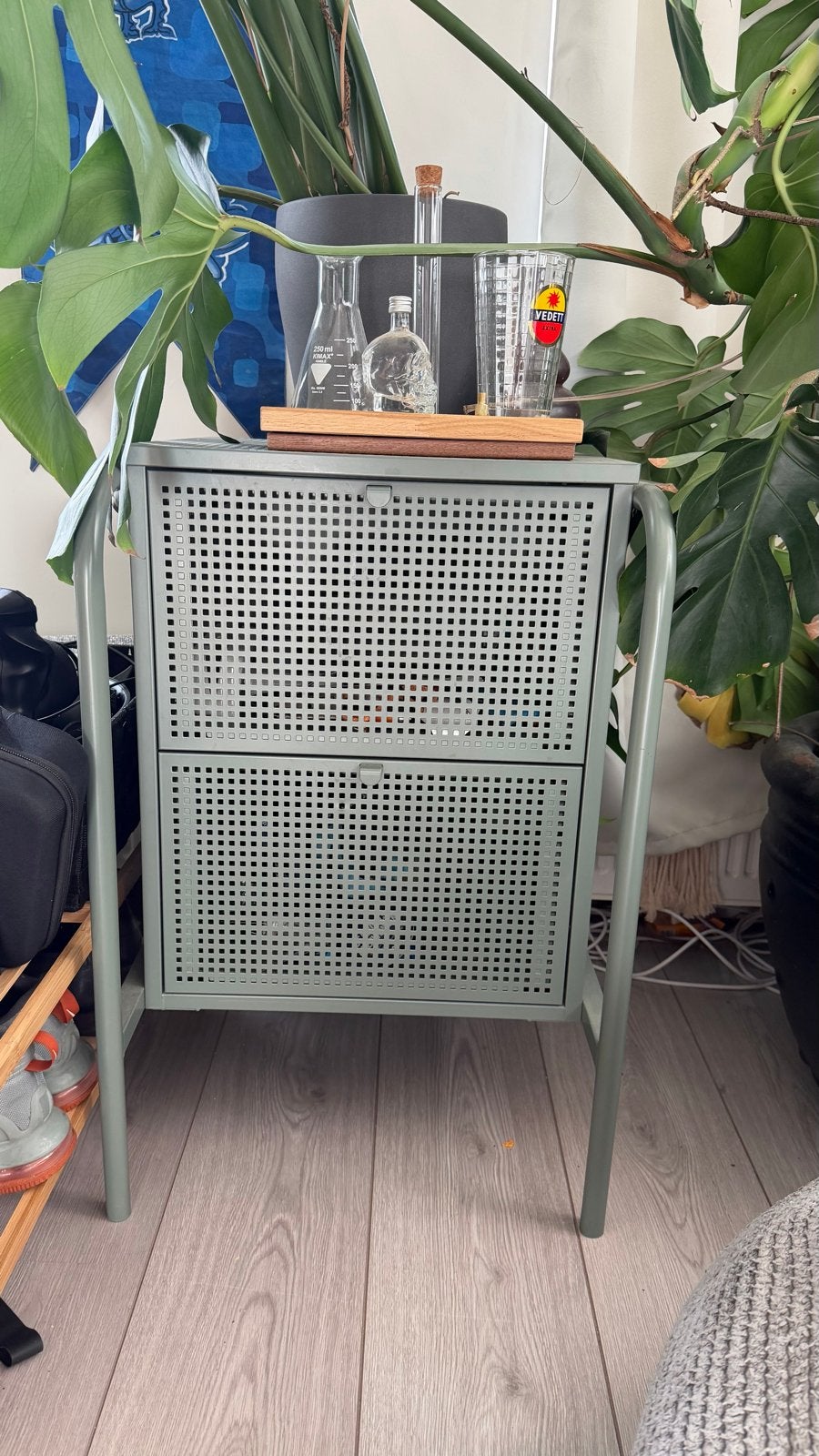 IKEA LERBERG Ladeblok / Nachtkastje - Zo goed als nieuw, Ophalen, Minder dan 50 cm, 1 of 2 laden, Zo goed als nieuw