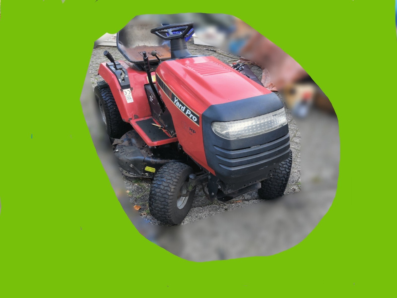 zitmaaier werkend zie fotos en lees aub. yard pro hydro, Ophalen